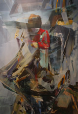 Painting by Duncan Wylie at the 2013 Armory Show Contemporary