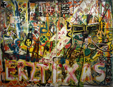 Painting by Jonathan Meese at the 2013 Armory Show Contemporary