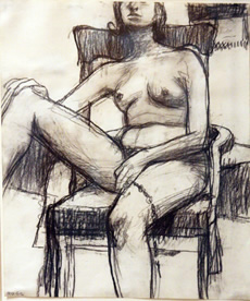 Sketch by Richard Diebenkorn at the 2013 Armory Show Modern in NYC