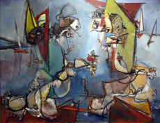 Bathers by Max Weber at the 2013 Armory Show Modern in NYC
