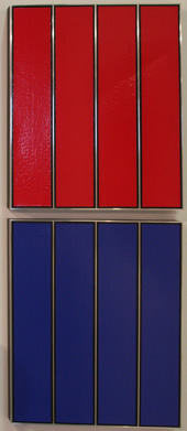 Four Red Panels and Four Blue Panels at the 2013 Armory Show Modern in NYC