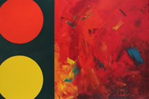 Stop And Go, an abstract painting copyright Mark Dahle 2008.