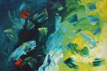 Abstract painting copyright Mark Dahle 2010