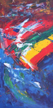 Mexico needs great leaders, an abstract painting in the Hidden Prayer series, copyright Mark Dahle 2010