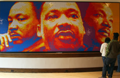 Rubiks Cube portrait at ArtPrize 2010